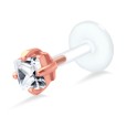 Shine Crystal CZ Stone Labrets Push-in LA-1102